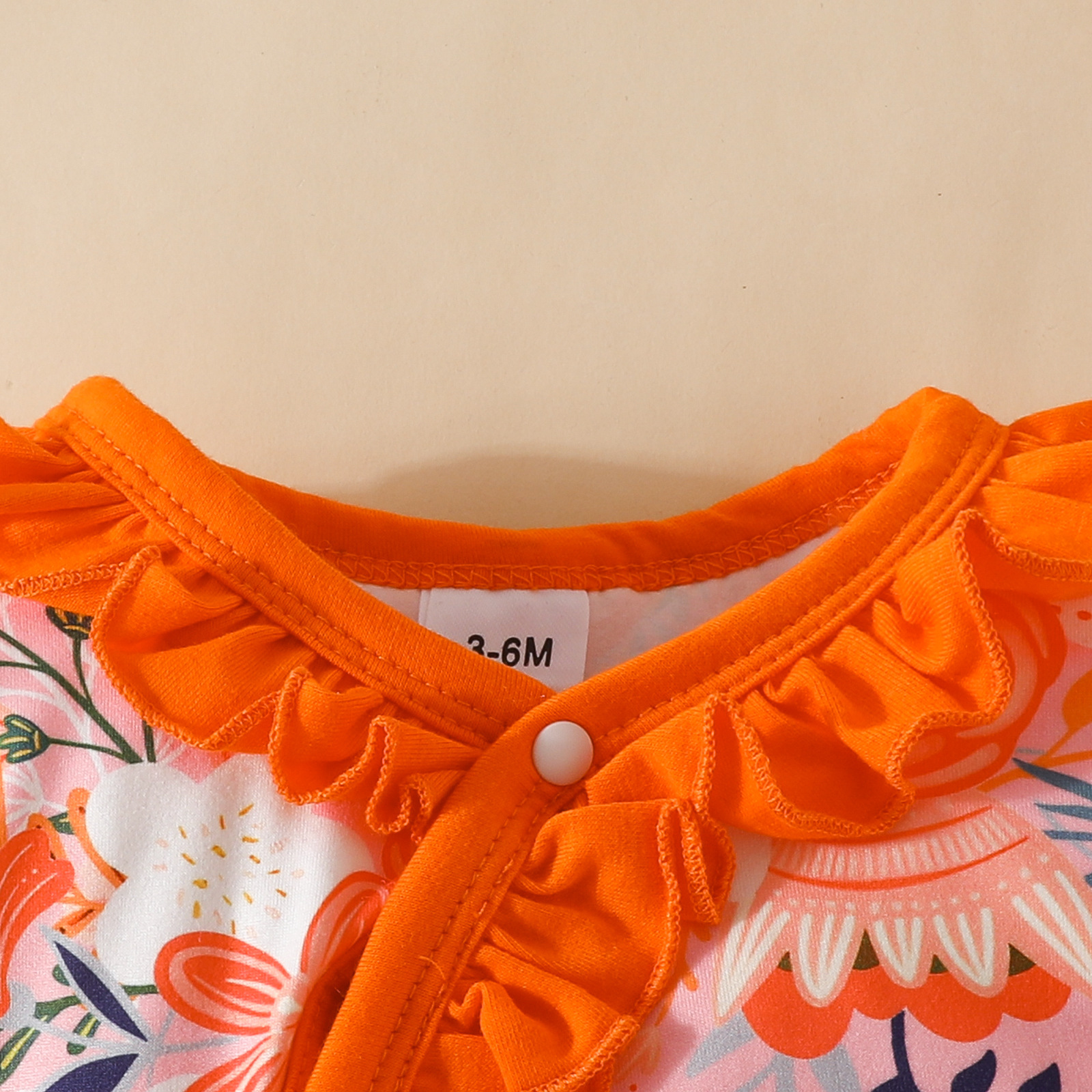 Mère et enfants bébé mignon manches trompette fleur à volants longue barboteuse chapeau bandeau 0-1Y fille à manches longues longue jambe couverture pet vêtements_voghion.com