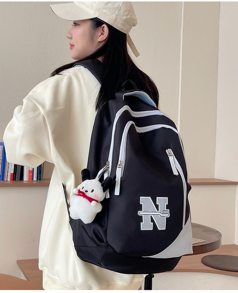 Mochila masculina e feminina de grande capacidade, à prova d'água, resistente ao desgaste, bolsa de viagem para curta distância ao ar livre, simples e_voghion.com