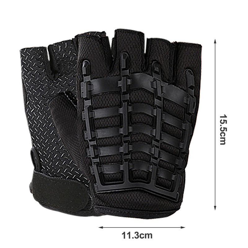 SportLife 1 Paar Fiess Halbfinger-Trainingshandschuhe, atmungsaktiv, Sporthandschuhe mit Handgelenkschutz, Gymnastikhandschuhe_voghion.com