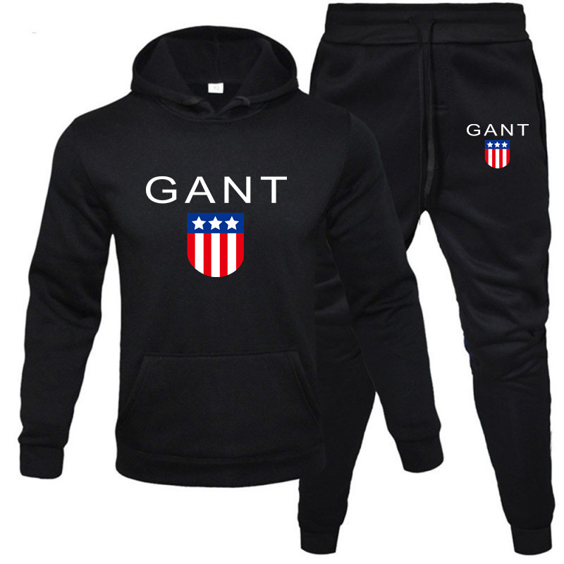 New autumn hooded sweatshirt and pants set for male and female students, cool and trendy, loose and versatile hooded sweatshirt, suit, casual pants, trendy