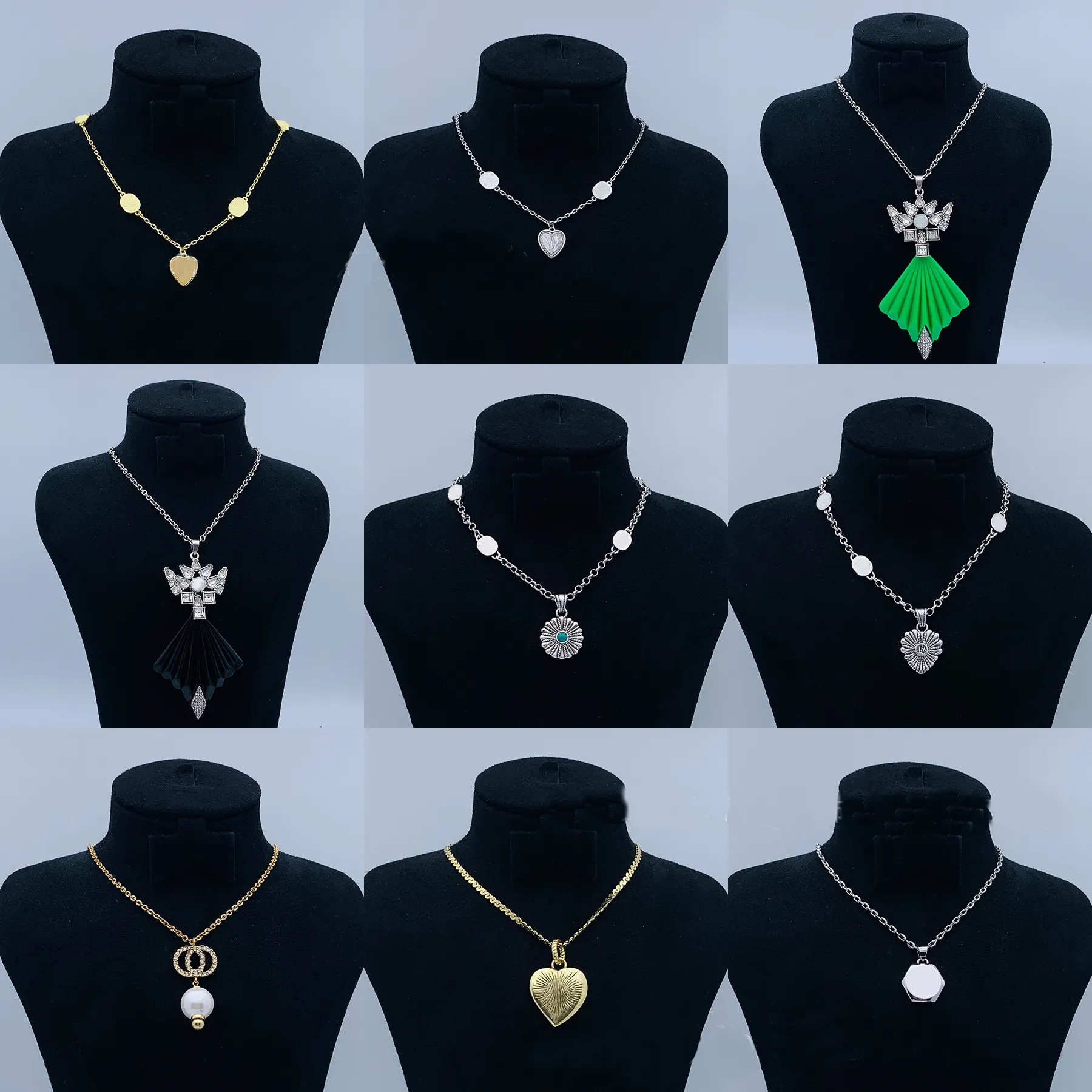 Doppelte hohe Version Brief Liebe Anhänger Halsketten Emaille Harz Blatt Halskette Böhmische Halskette GN18 Anti Allergie Nicht_voghion.com