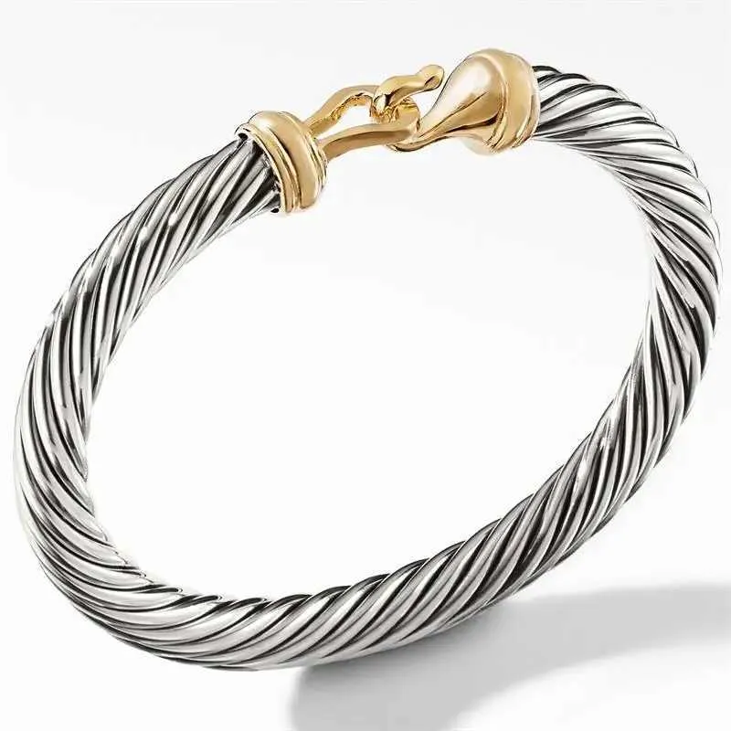 Twisted Cable Bangle Bracelet Sterling Silver Luxe Accessory_voghion.com