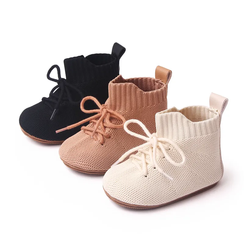 Rutschfest Outdoor-Trëppelschong fir Puppelcher a Klengkanner Cutefeet Baby Prewalker Knöchelstiefelen_voghion.com