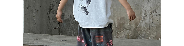 Mother&Kids Pojkar casual drapera byxor Neontryck design löst sittande trend CuHK barn byxor trend_voghion.com