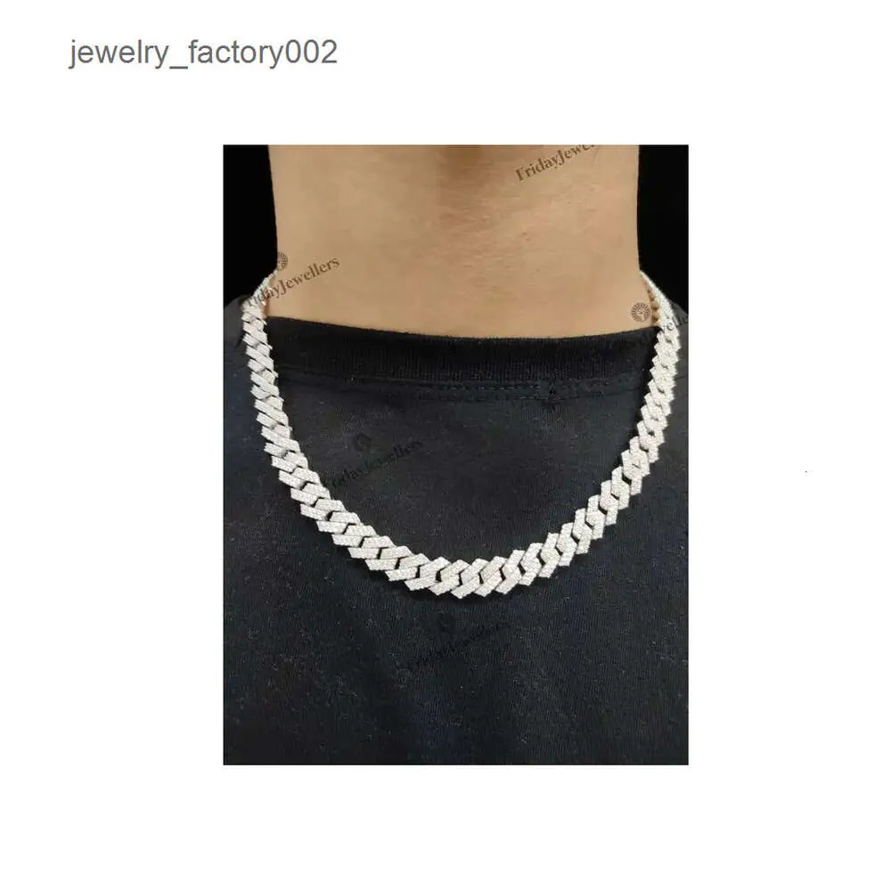 10 mm VVS Moissanit Diamant Hip Hop Miami Cuban Link Kette für Herren Hochzeitsschmuck erhältlich bei Export_voghion.com