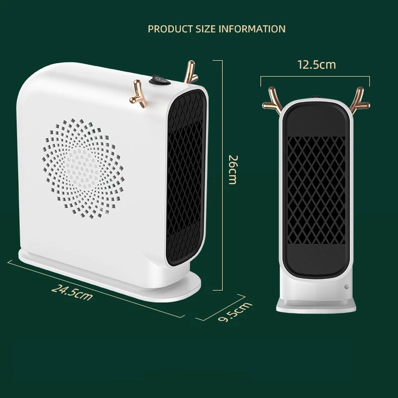 500W Desktop Electric Heater Household Smart Thermostat Fan Heater Winter Warm Electric Warmer Air Circulation Fan Heating_voghion.com