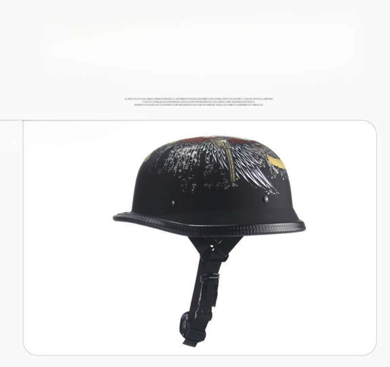 Zhuanya Black Crow Skull Soldier Halled Helm Véier Saisone Elektroauto Trend Hallefdeckung Läffel_voghion.com