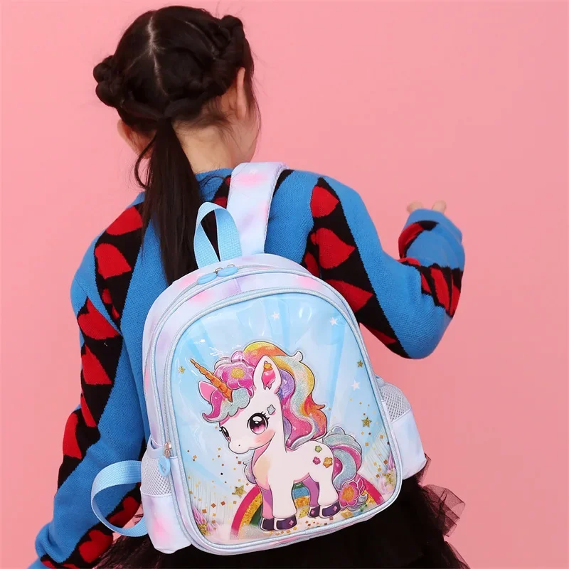 Cartoon Waterproof Children's Bookbags Cute Unicorn Mermaid Girl Backpack New Design School Bag_voghion.com