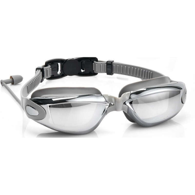Gafas de natación de silicona para adultos, galvanizadas de alta definición, antivaho e impermeables._voghion.com