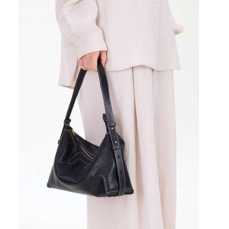 Borsa a forma di gnocco ascellare abbronzata Shallow Hobo per le donne_voghion.com
