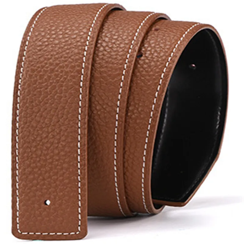 Mit Box Designer Mode Herren Business Ceinture Glatte Gold Sier Schnalle Echtes Leder Gürtel Für Männer Taille Gürtel_voghion.com