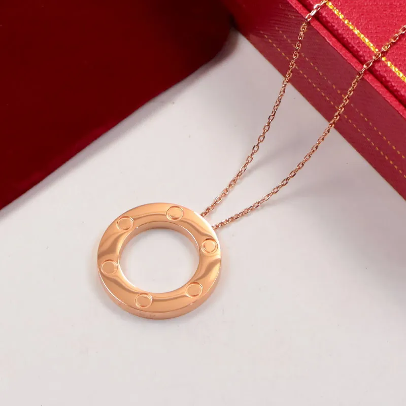 Dubbele hart hanger ketting verguld bruiloft sieraden accessoire_voghion.com