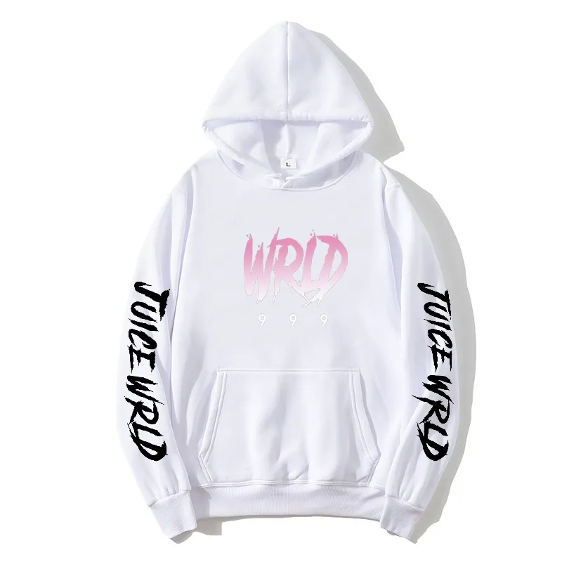 Sudadera con capucha hombre juice wrld negro blanco rap trap_voghion.com