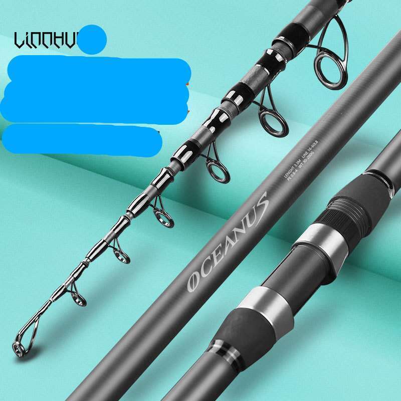 Linhu Long Throw Throwing Carbon Ultra Light Set Silber und Bighead Carp Special Sea Angelrute_voghion.com