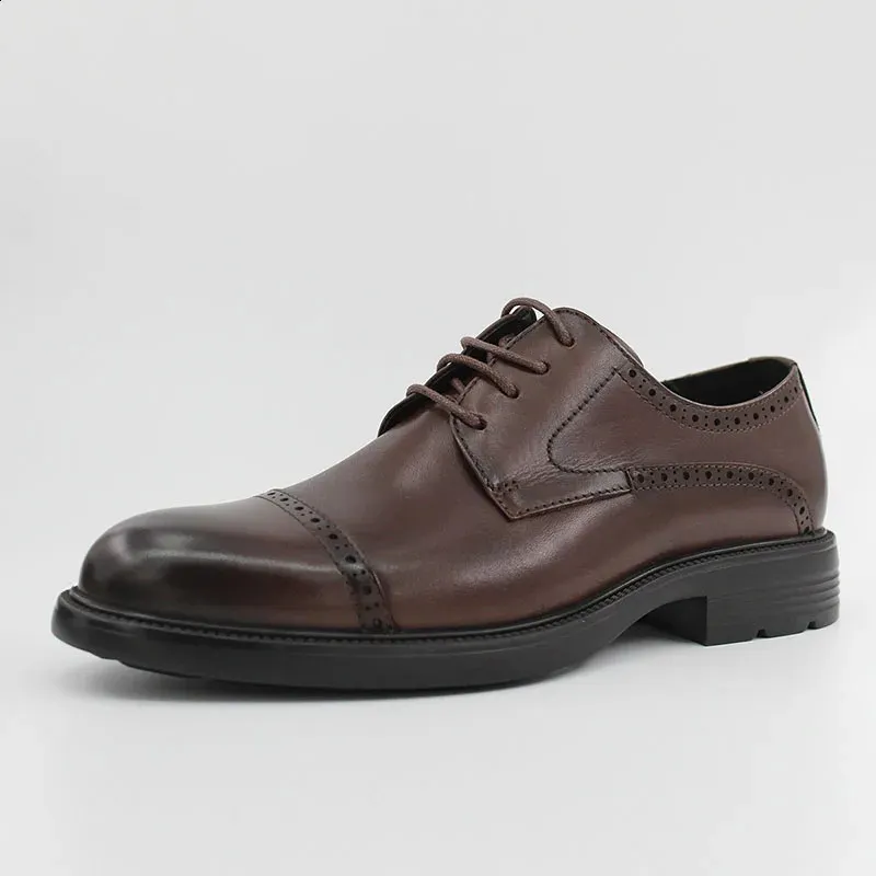 High quality business leather breathable formal dress mens office Oxford wedding flat shoes 240911_ecoleips.com