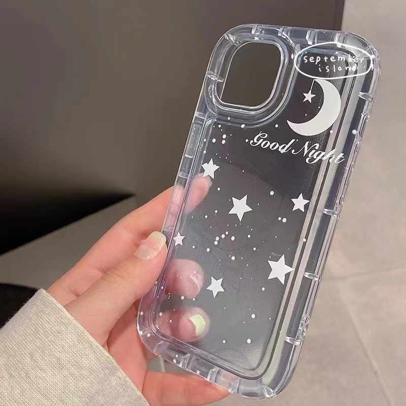 Samsung S24 S23 S22 S21 S20 FE S10 NOTE 10 20 ULTRA PLUS aesthetic Starry Sky Stars Moon Airbag protection Soft Case_voghion.com