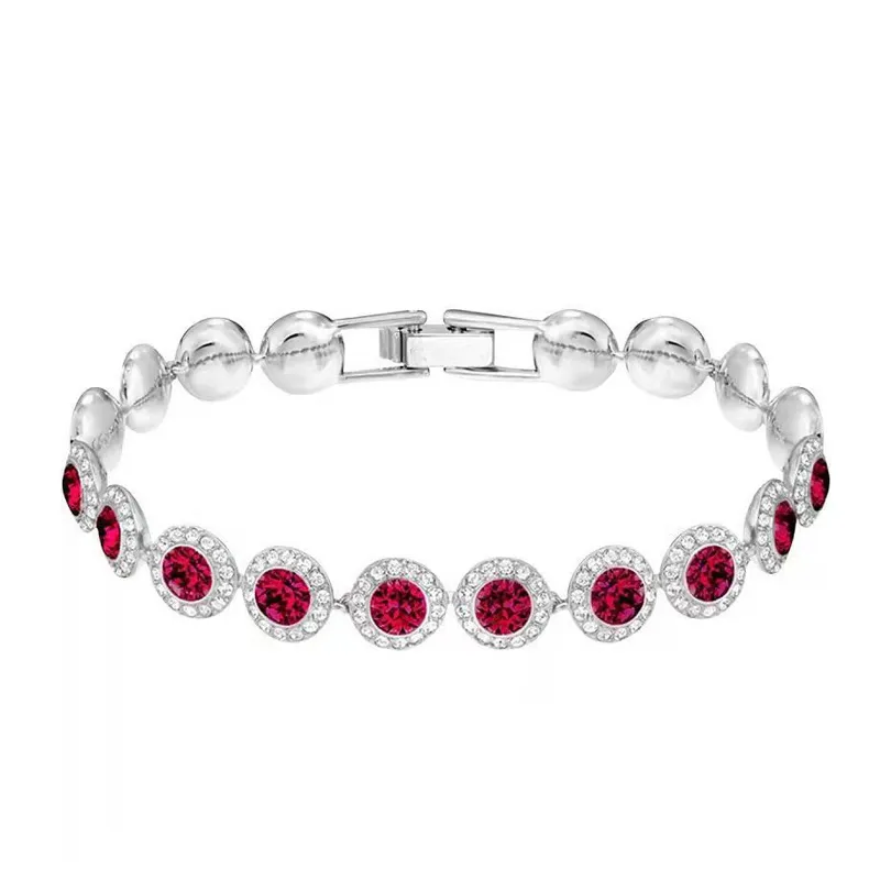 Braccialetto Angel Fashion Designer, serie di gioielli Crystal Mosan Dia, finitura oro rosa_voghion.com