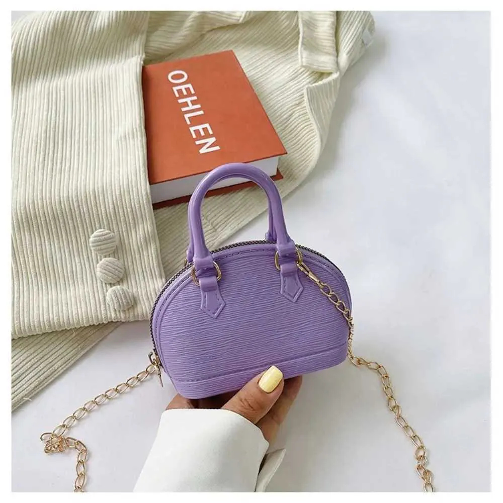 Fashion Pu Leather Mini Shell Crossbody High-capacity Solid Color Single Shoulder Underarm Bag GirlC241214_voghion.com