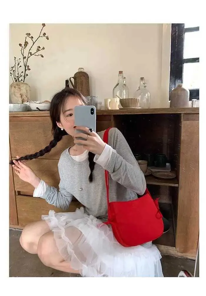 Vintage Women's Shoulder Bag Large Capacity Black Underarm Bag_voghion.com