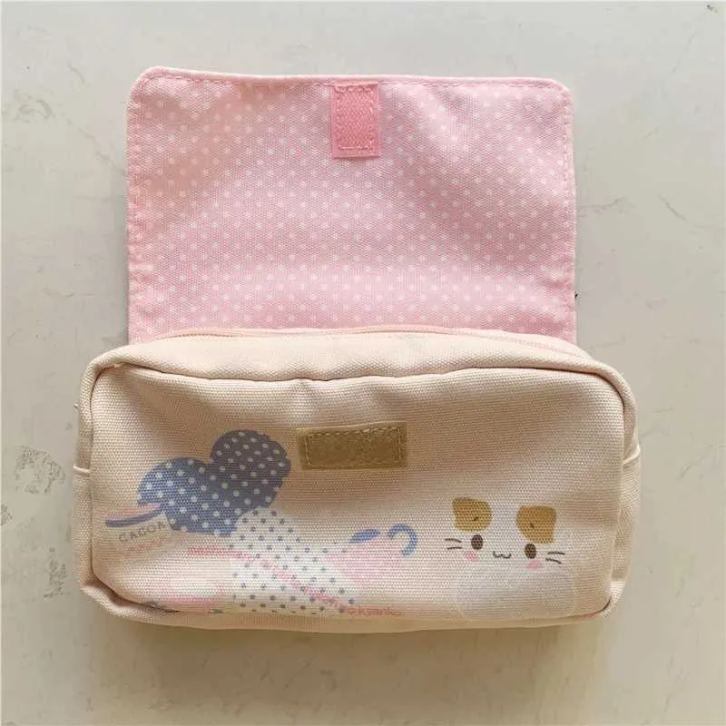 Masyumaro flauschiges Fuwa Nyanko Katzenetui für süße Bleistifttaschen in der Schule Kawaii Aufbewahrungsorganizer Make-up Kosmetiktasche_voghion.com
