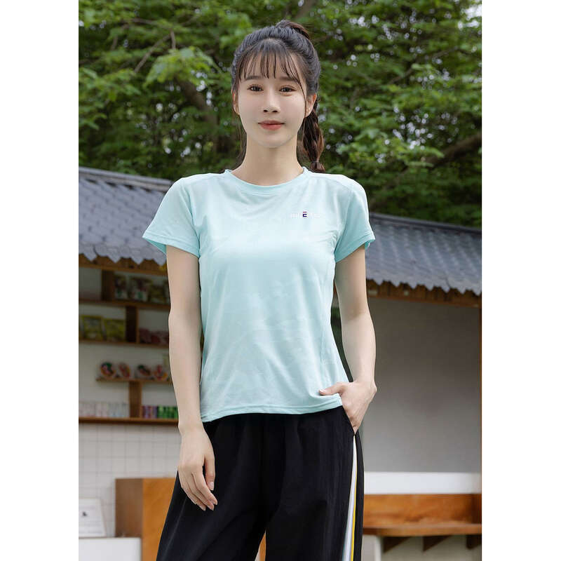 Quick T-shirt For Women In Summer, Short Sleeved Running, Stretch Hiking, Fitness, Loose Fitting Mountaineering Clothes,_voghion.com