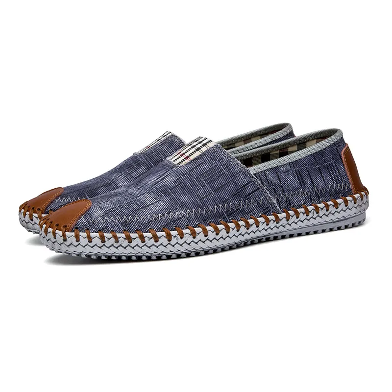 Pantofi sport casual pentru bărbați, pantofi sport cu toc înalt, respirabili, din denim, pentru bărbați, stil pescar, design de brand, espadrile, pantofi sport_voghion.com