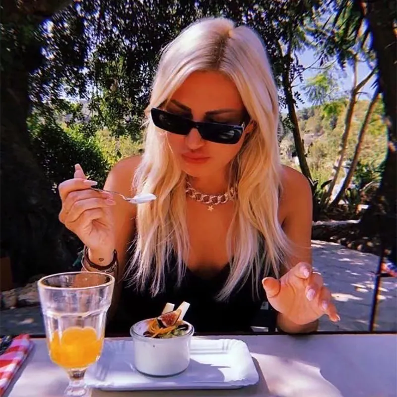 Gafas de sol de diseñador para hombre, gafas de desfile de moda, diseño GG0516S, unisex, UV400, elegantes, estrechas, rectangulares, aron Plank_voghion.com