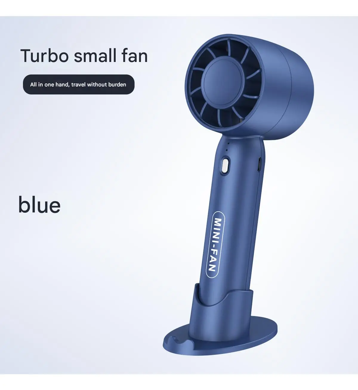 Portable Turbo Handheld Fan Rechargeable Mini Desktop Cooling Fan_voghion.com