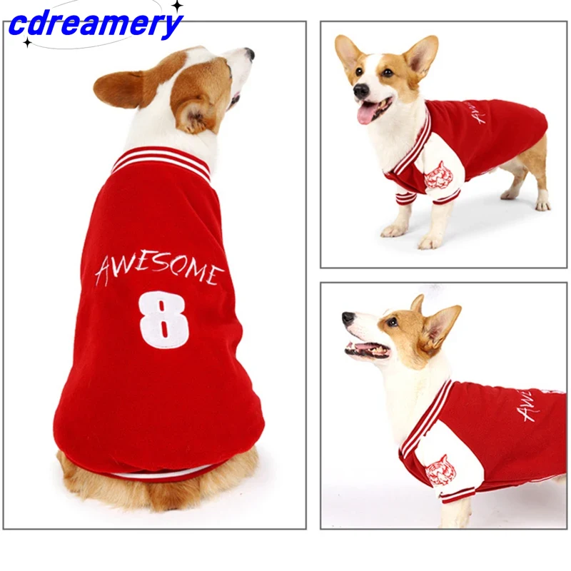 Vêtements pour chiens, uniformes de baseball pour animaux, vestes pour chiens de petite, moyenne et grande taille, vêtements pour chihuahuas et labradors_voghion.com