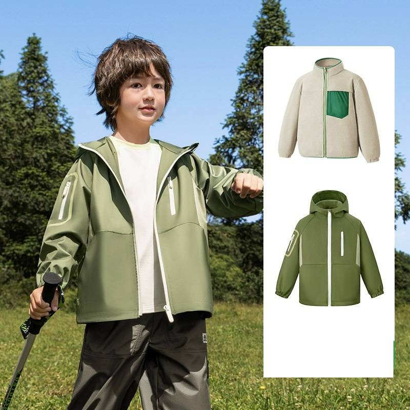 ​​Kids Waterproof Windbreaker Jacket – Breathable Softshell Coat For Outdoor Adventures (Unisex, 5000mm Rainproof, Quick-Dry, 7 Sizes & Colors)​​_voghion.com