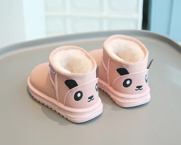 Fashion Children Casual Girls Boys Snow Warm Kids Boots Boy Winter Cashmere Cotton Shoes Sneakers_voghion.com