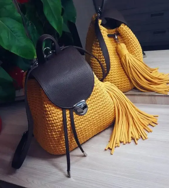 1 tracolla per borsa fatta a mano, set di fondi in pelle intrecciata con accessori hardware per zaino fai da te 240725_voghion.com