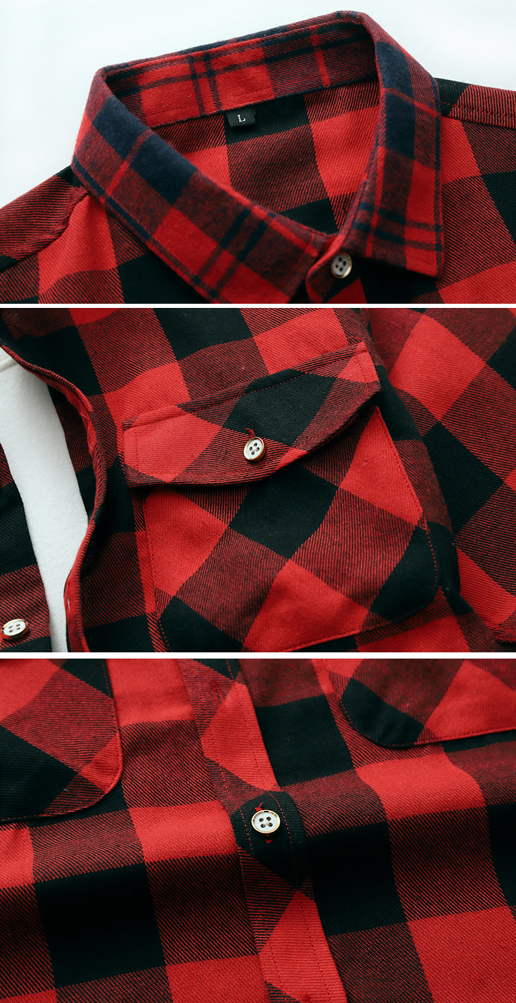 Camicia da uomo estiva a maniche corte a quadri a righe, casual, in cotone, bianca, rossa, verde, grigia, blu_voghion.com