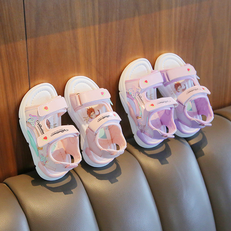 New Children's Beach Shoes Cartoon Little Girl Princess Shoes Soft Soled Baby Shoes_voghion.com