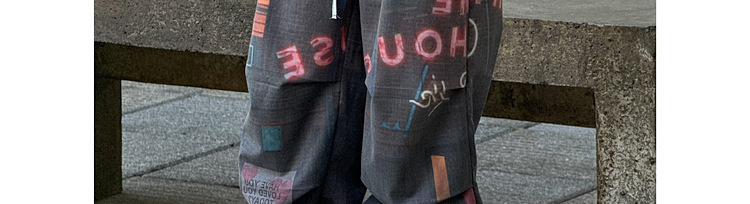 Mother&Kids Pojkar casual drapera byxor Neontryck design löst sittande trend CuHK barn byxor trend_voghion.com