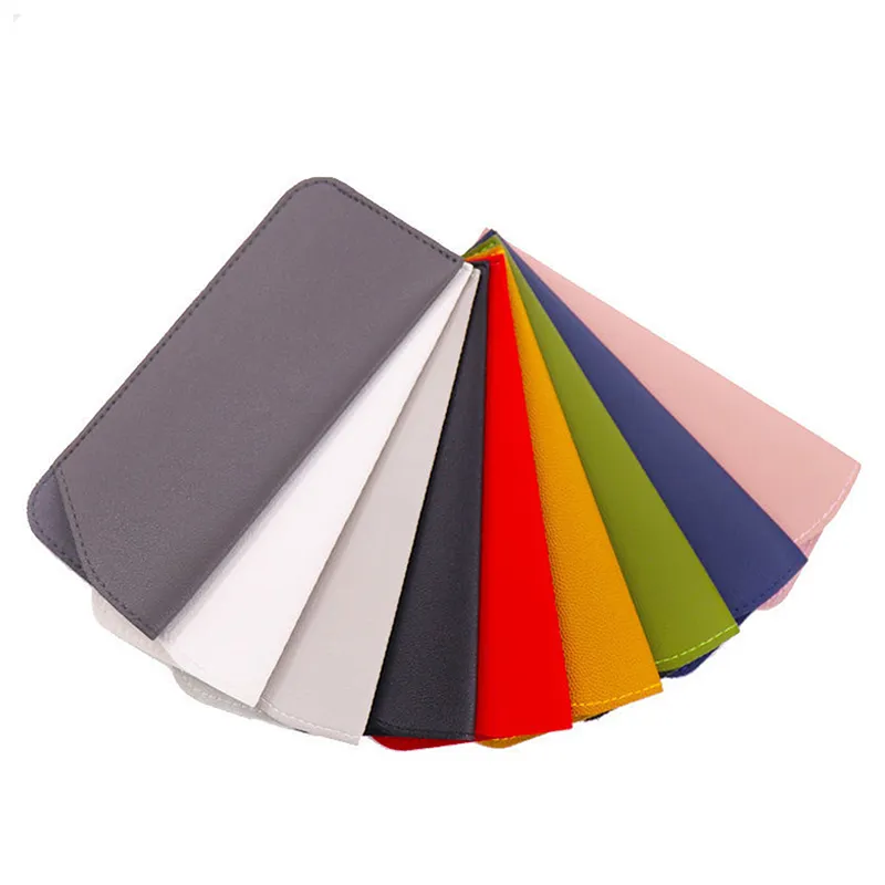 1 étui à lunettes en cuir PU, housse de protection pour lunettes de soleil, étui de lecture, accessoires_voghion.com