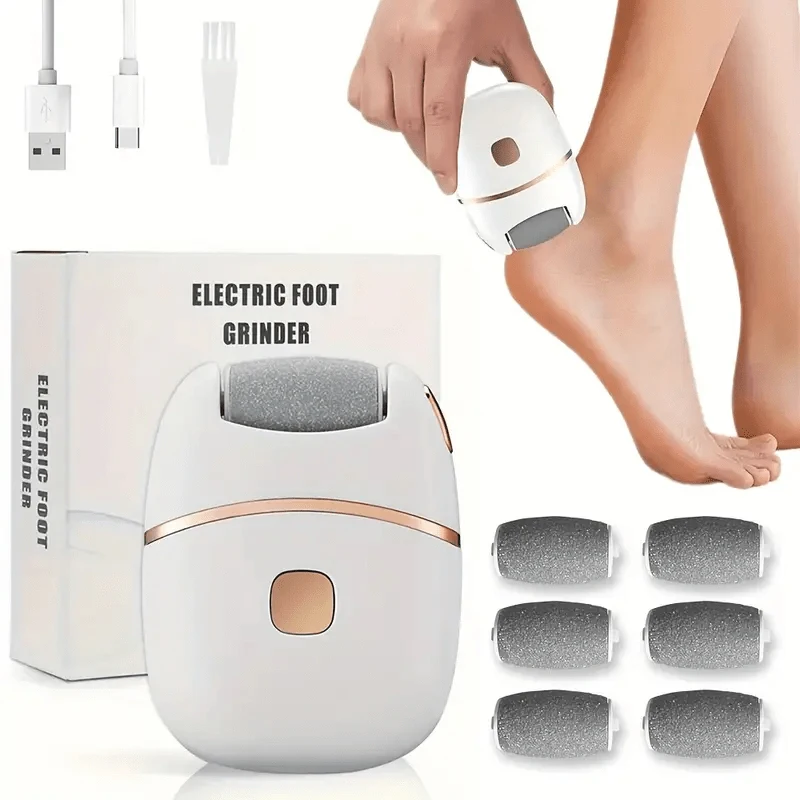 Electric Foot File And Callus Remover Set For Smooth Feet_voghion.com