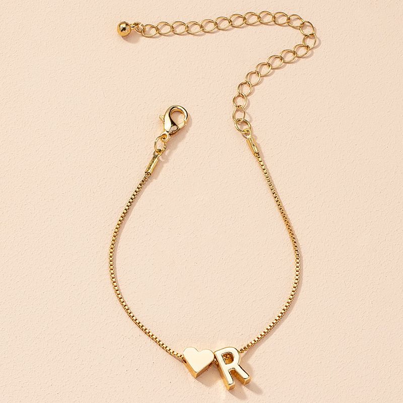 Bracelet Love Words Hand Personalized Jewelry Simple 26 English Letters_voghion.com