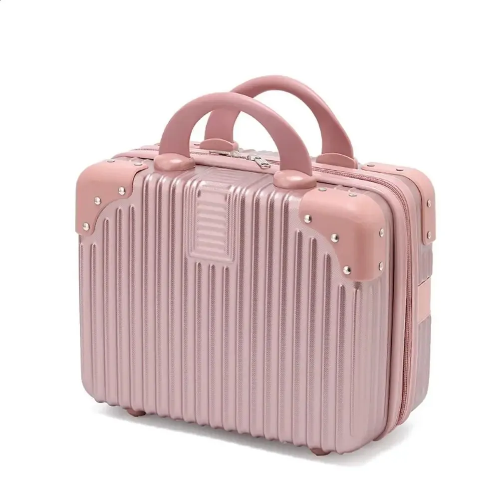 14 Zoll Mini Reeskoffer Portable Kosmetik Haltbar Hand Lage Organizer Make-up Kleng Passwuert Box Boarding Case_voghion.com