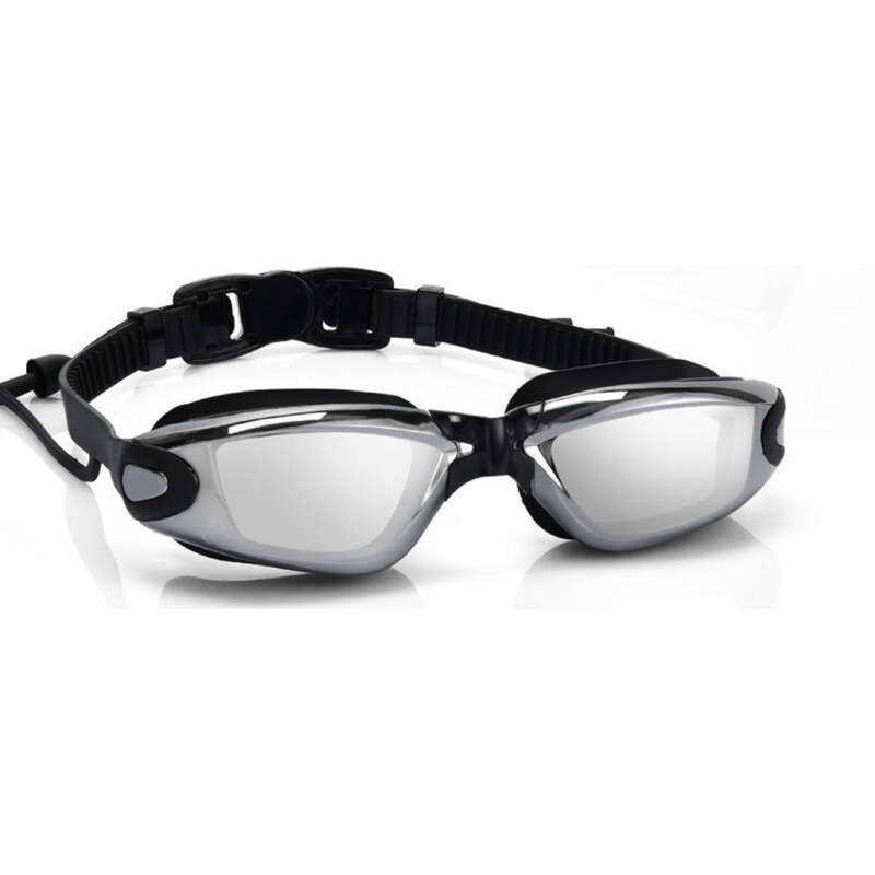 Gafas de natación de silicona para adultos, galvanizadas de alta definición, antivaho e impermeables._voghion.com