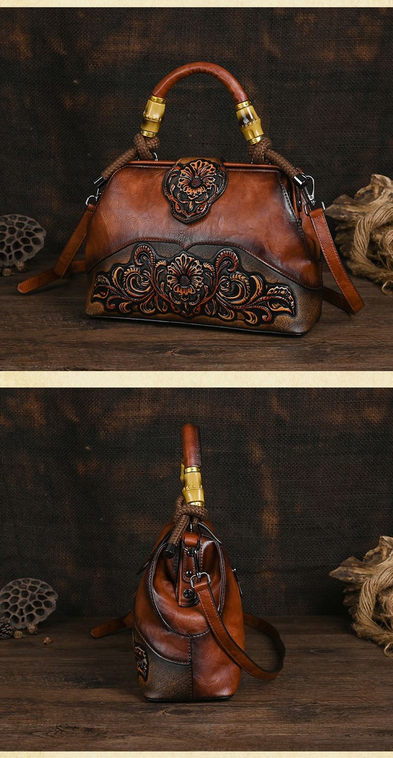 2024 Vintage Schulter Umhängetaschen Spleißen litche geprägte Handtasche für Damen Geschenk Geldbörse PU Leder_voghion.com
