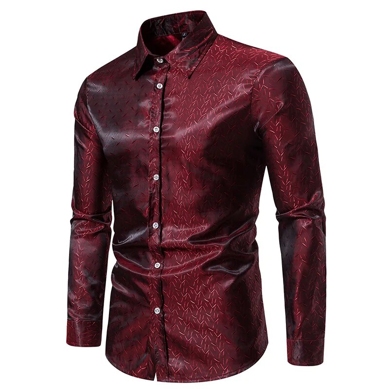Neu Herren Langarm Button-Down-Hemden mit regulärer Passform, knitterfreies Freizeithemd mit Kragen_voghion.com
