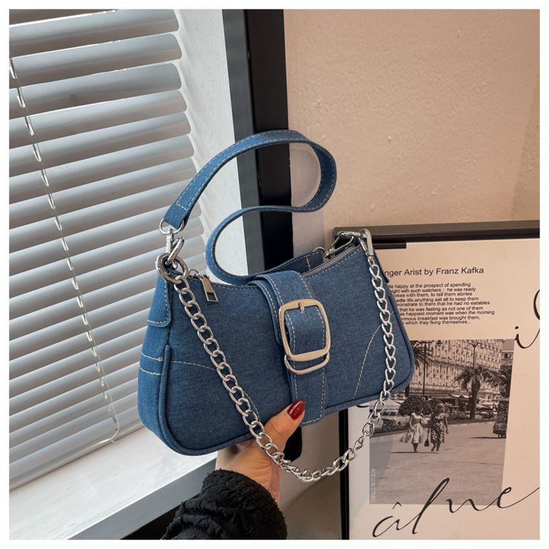 Bolsa de ombro elegante em lona para mulher mala moderna_voghion.com
