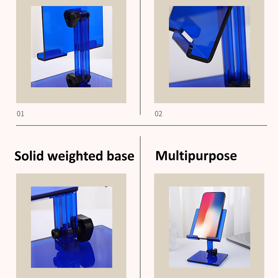 Acrylic Tablet Stand Desktop Adjustable Folding Holder for Mi Pad 4 Samsung iPad Pro Air Mini 12.9 11 10.2 10.9 Support_voghion.com