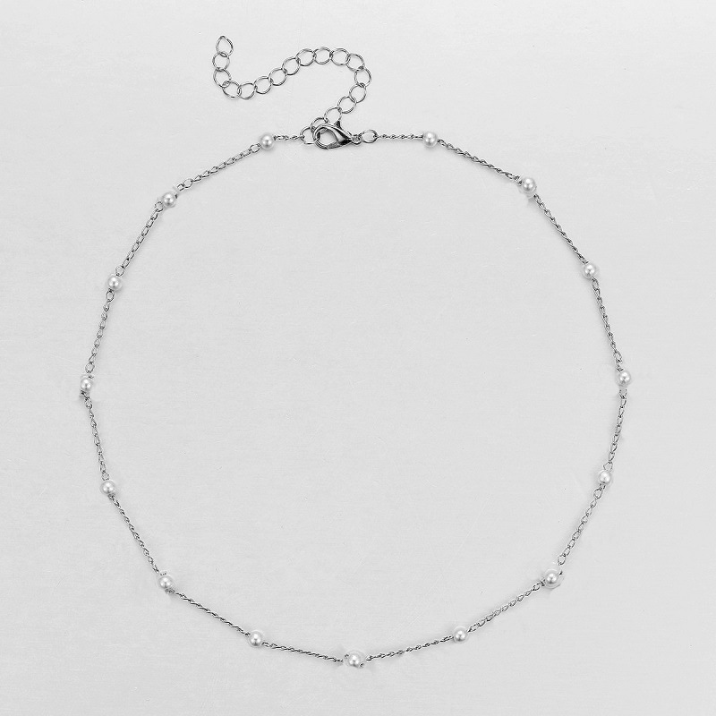 Nuova collana girocollo con catena a clavicola in perle alla moda, gioiello da collo per donna_voghion.com