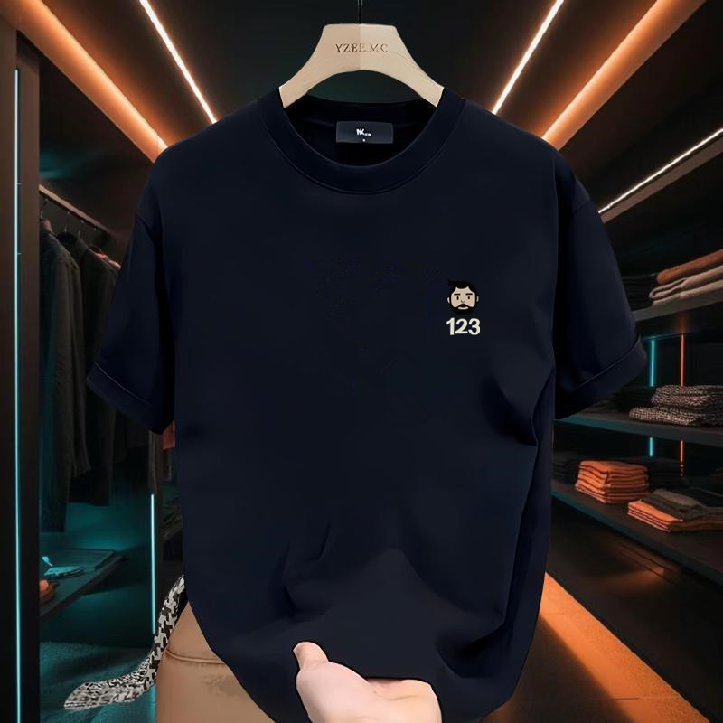 2024 Summer Alphabet Printed Simple Versatile Short Couples Half Sleeved T-shirt For Men's And Women's Tops_voghion.com