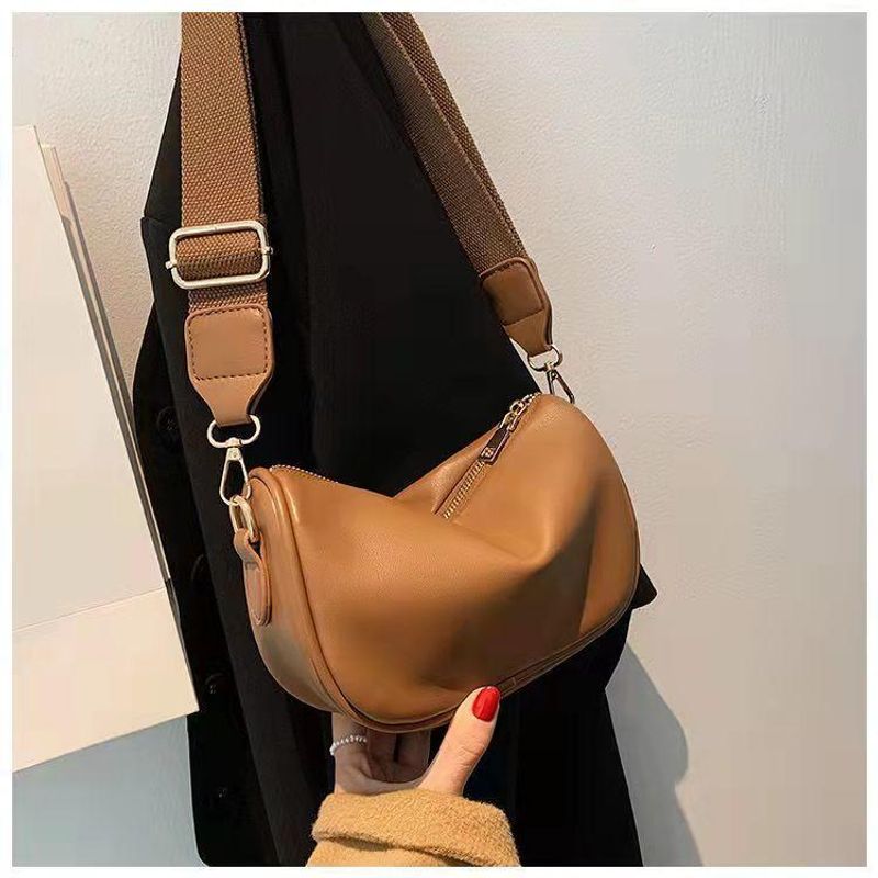 Semplice ed elegante borsa a tracolla monospalla Ins Niche da donna, nuova, autunno e inverno, morbida superficie, strutturata,_voghion.com