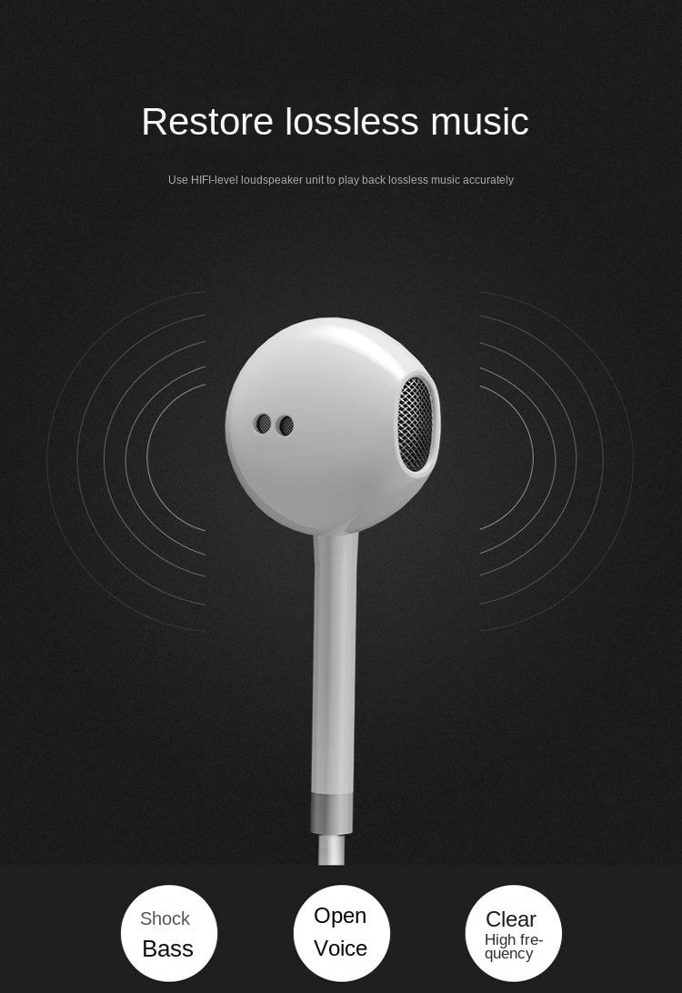 VPB S18 è adatto per telefoni cellulari Xiaomi Oppo, auricolari con controllo cablato Vivo In Ear, auricolari e microfono per chiamate Karaoke_voghion.com