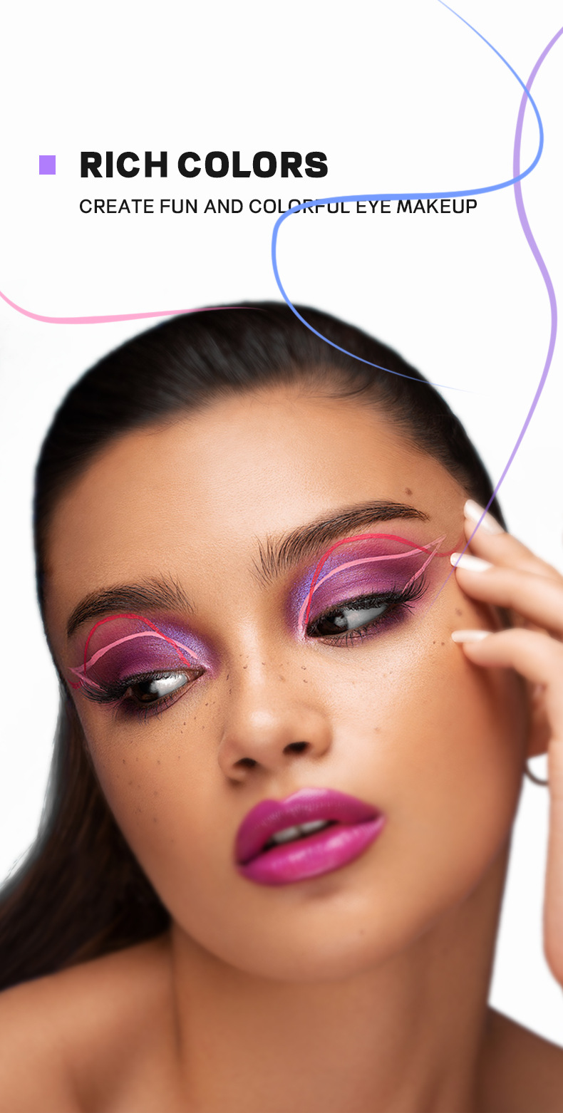 Eyeliner Kalem Dayanıklı Su Geçirmez Çok İnce Renkli Sıvı Eyeliner Kalem_voghion.com