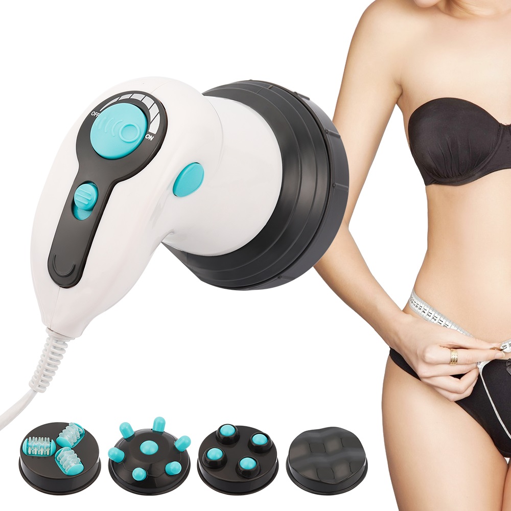 Pistolet de massage électrique anti-cellulite infrarouge 4 en 1, pistolet de massage, ceintures et pinces à rouleau 3D Muskel, appareil pour faire des exercices de massage